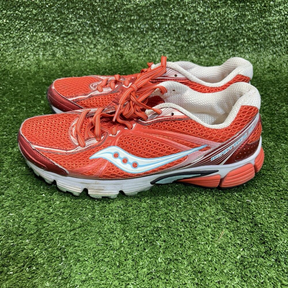 Saucony Womens Ignition 5 Running Shoes Sneakers Red White S15202-11 Size 11